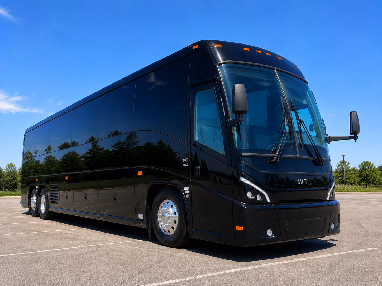 sterling charter bus rental exterior