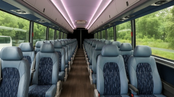 Interior of Charter Bus Company Leesburg's 25 Passenger Mini bus in Leesburg