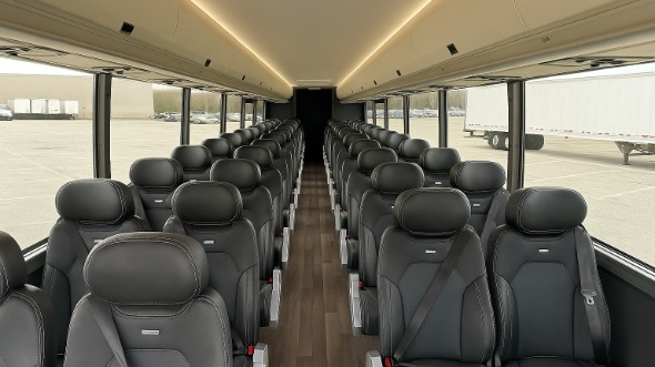 Interior of Charter Bus Company Chantilly's 28 Passenger Mini bus in Chantilly
