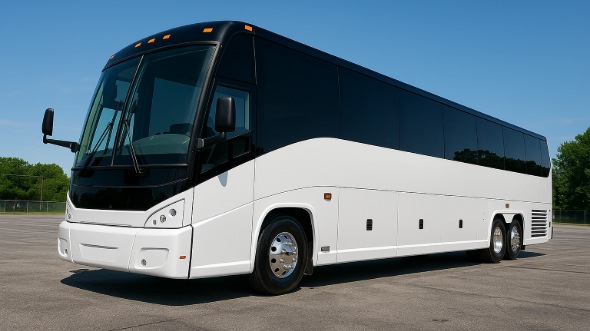 Exterior of Charter Bus Company Germantown's 50 Passenger Charter Bus in Germantown