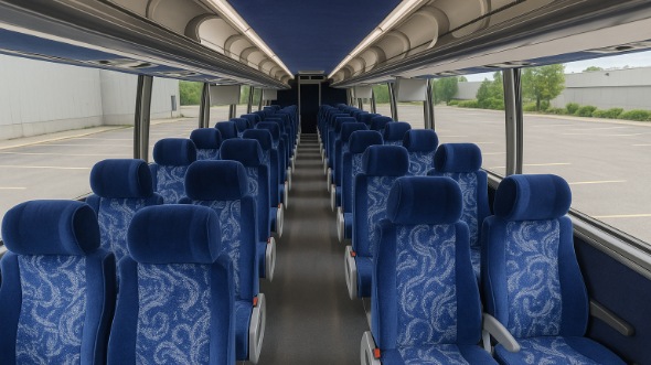 Interior of Charter Bus Company Centreville's 50 Passenger Charter Bus in Centreville