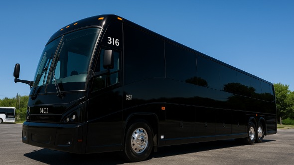Exterior of Charter Bus Company Reston's 55 Passenger Charter Bus in Reston