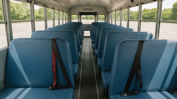 Interior of Charter Bus Company Manassas's School Bus in Manassas