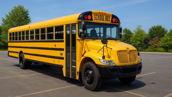 Exterior of Charter Bus Company Leesburg's School Bus in Leesburg